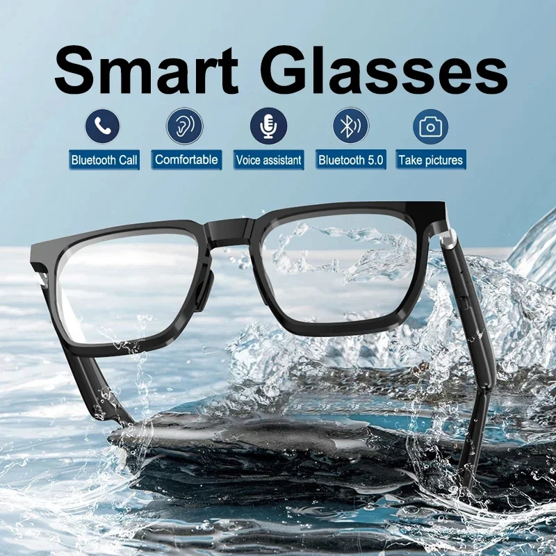 Smart Glasses Wireless Bluetooth Music Audio Glasses Smart Anti-Blue Light HD Headphone Call Music Eyeglasses Bluetooth Headset