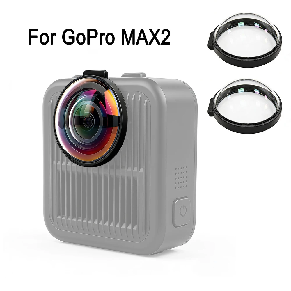 PULUZ For GoPro MAX 2 Camera Optical Tempered Glass Lens Guard For MAX2 Lens Protective Cover Accessories, 2 in 1