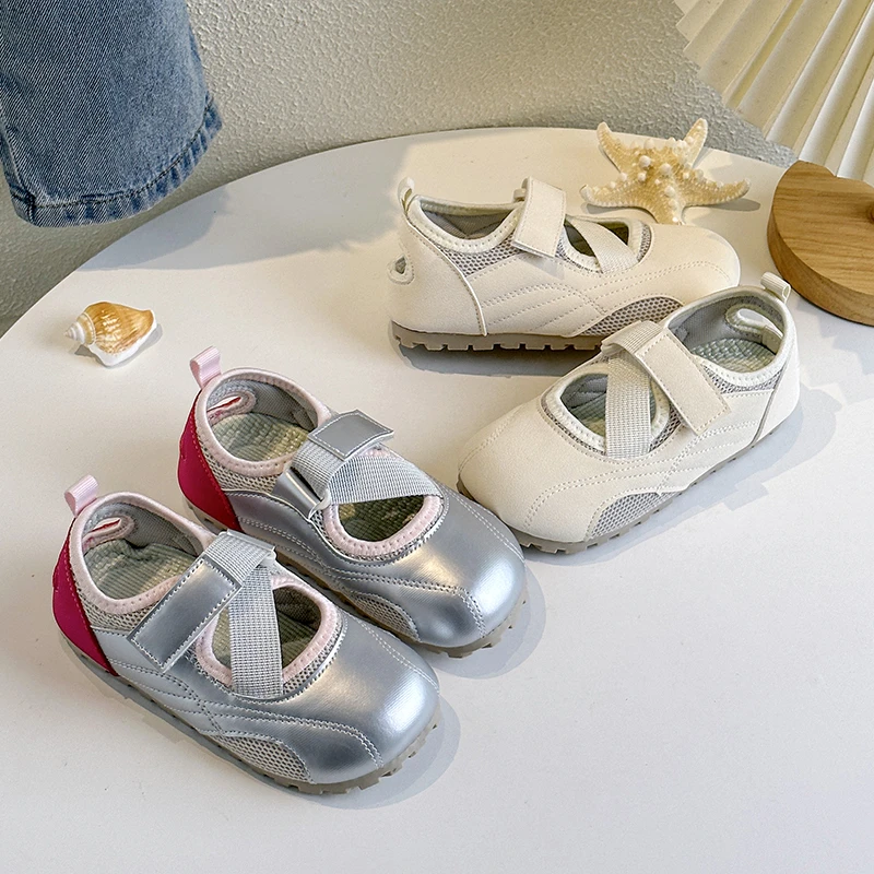 2025 Children Casual Sneakers for Girls Summer New Fashion Korean Style Soft Anti-slippery Versatile Breathable School Sandals