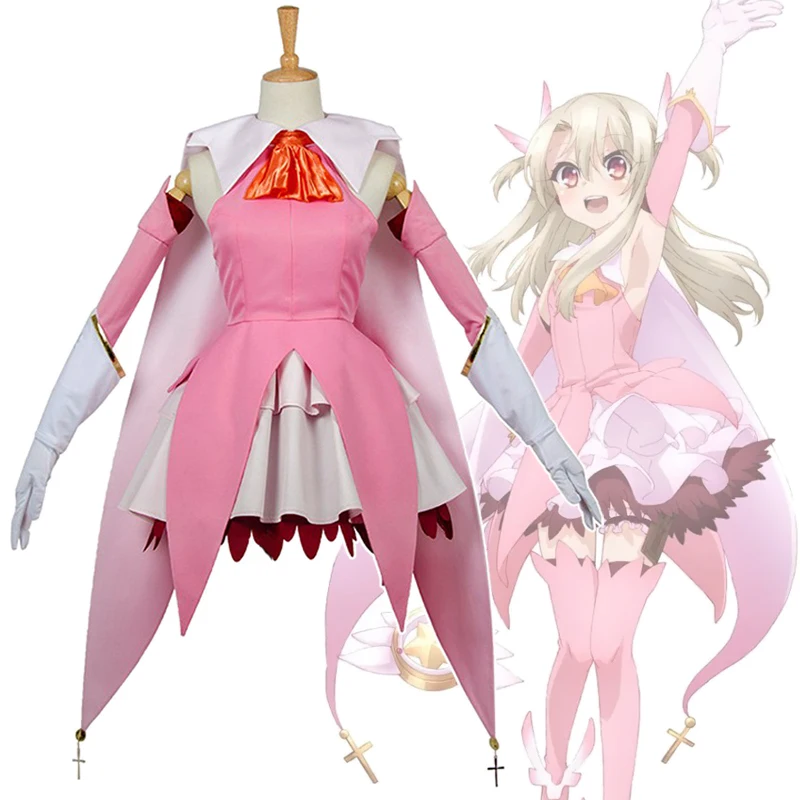 Prisma Iliya Cosplay Costumes Dress Anime Fate Illyasviel von Einzbern Role Play Uniform Halloween Party Dressing For Women