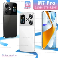 Oryginalny smartfon M7 RRO 7.3 cala wersja globalna 22G + 2TB Snapdragon 8 gen3 Android14 50 + 108MP 4G/5G telefon komórkowy NFC