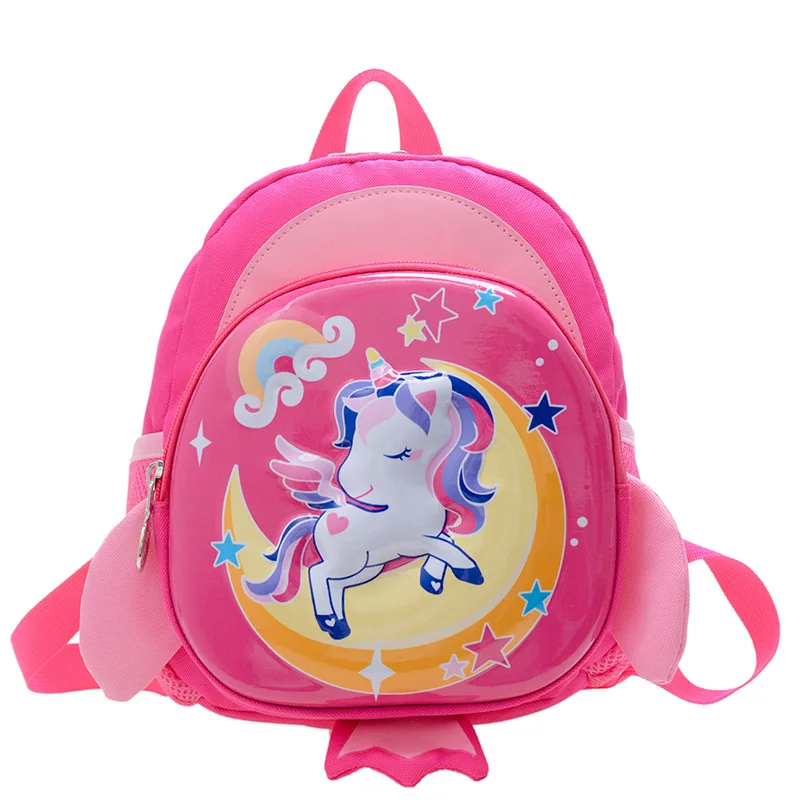 

New Anti-lost Children's Schoolbag Cartoon Unicorn Load Reduction Backpack for 2-4 Years Old Kindergarten Girls Travel Backpacks