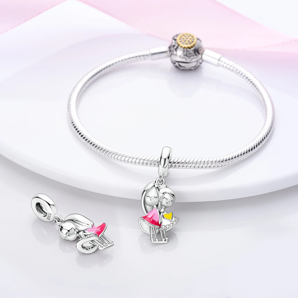 925 Sterling Silver Butterfly Aircraft Earphones Flower Hand Shoes Pendant Fit Pandora Charms Bracelet DIY Women Jewelry Beads