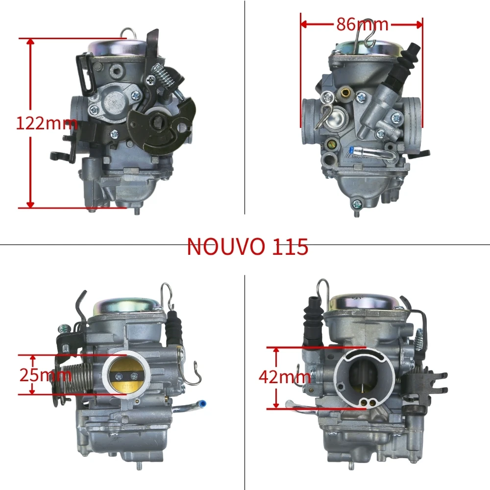 High‑Performance Mikuni Carburetor Fit For Yamaha Nouvo Nouvo S  Nouvo115 Nouvo125 Replacement Motorcycle Carb