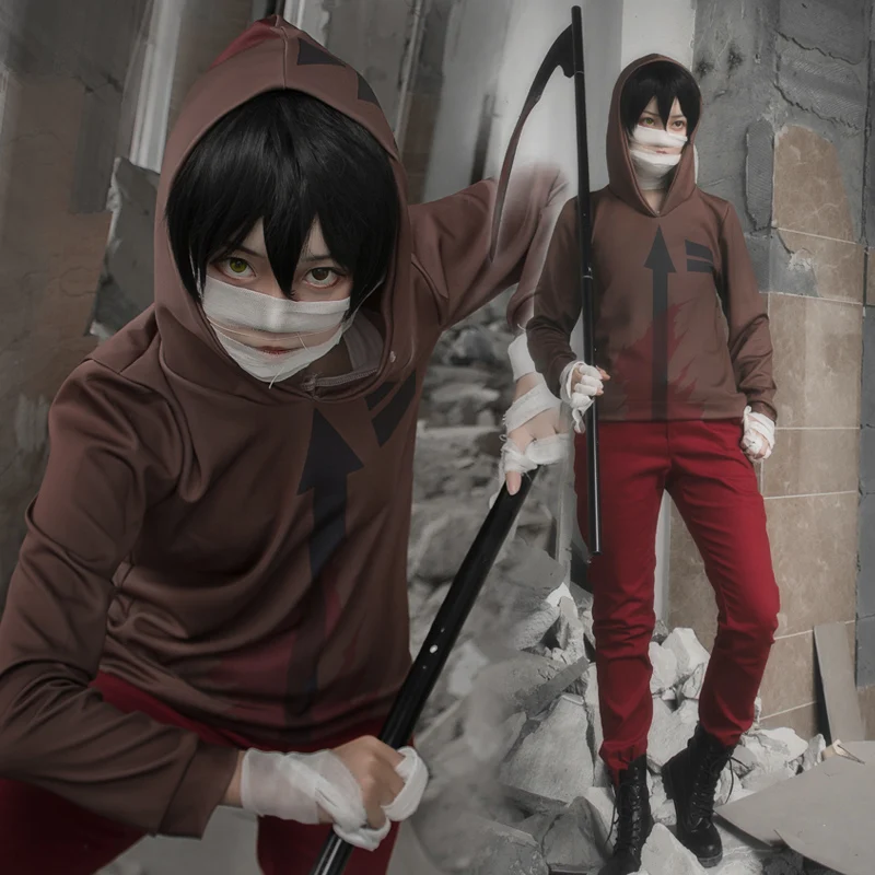 

2025 High quality Angels of Death Cosplay Isaac Foster Costume Play Zack shoes Halloween Cosplay Costume Full sets