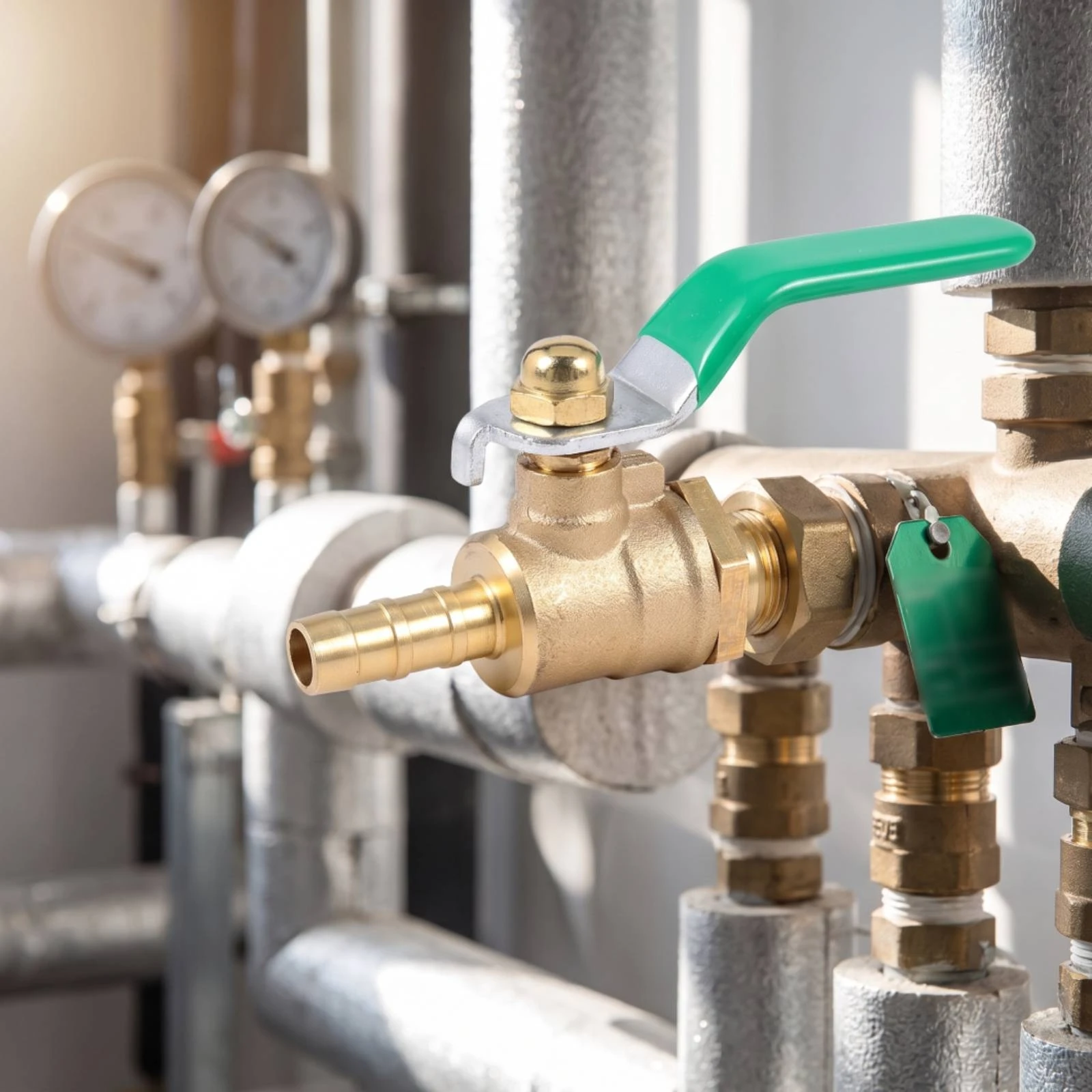 Hose Barb Ball Valve Heavy-Duty Ball Valve with Lever Handle Hose Barb Fitting Thickened Plumbing Part Leak-Unobstructed
