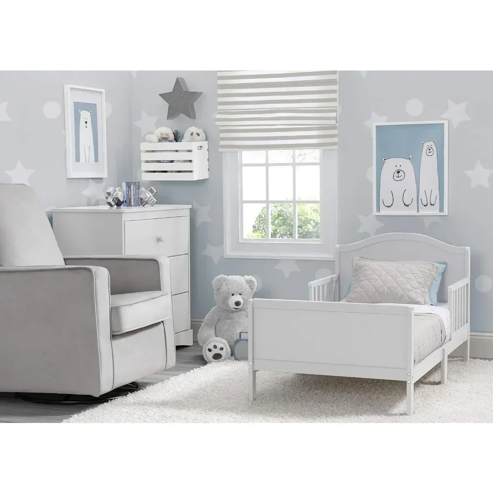 

y Bennett Wood Toddler Bed - Greenguard Gold Certified, Bianca White bunk beds for kids