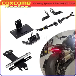 For Harley Sportster S RH1250S 1250 2021-2023 LED Fender Eliminator License Plate Bracket Tail Light Front Turn Signals Light