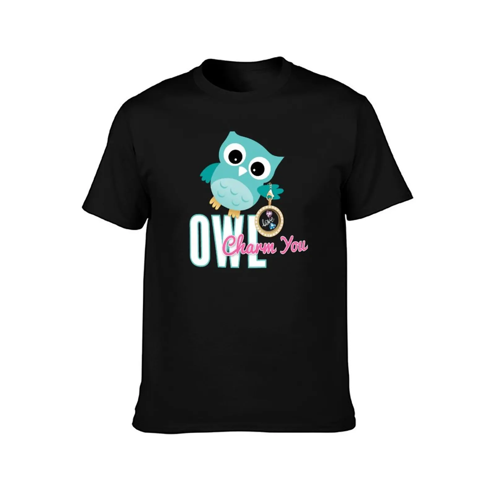 Owl Charm You Teal Owl T-Shirt shirts graphic tees graphic shirts Men's t shirts