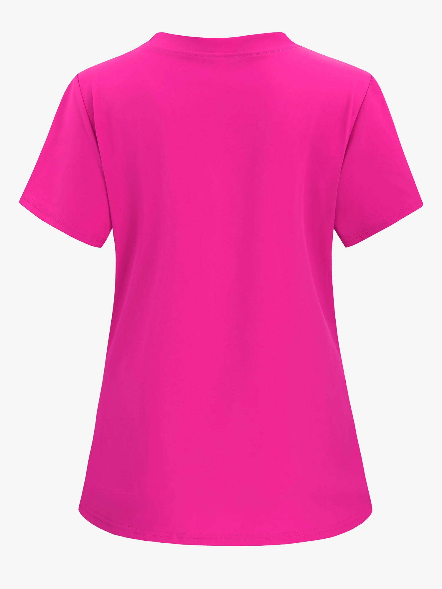 1 stücke Woven arbeitskleidung Frauen Krankenschwester Uniform Lange Shirts Tasche Vorne Tops Casual Kurzarm V-ausschnitt frauen Kleidung