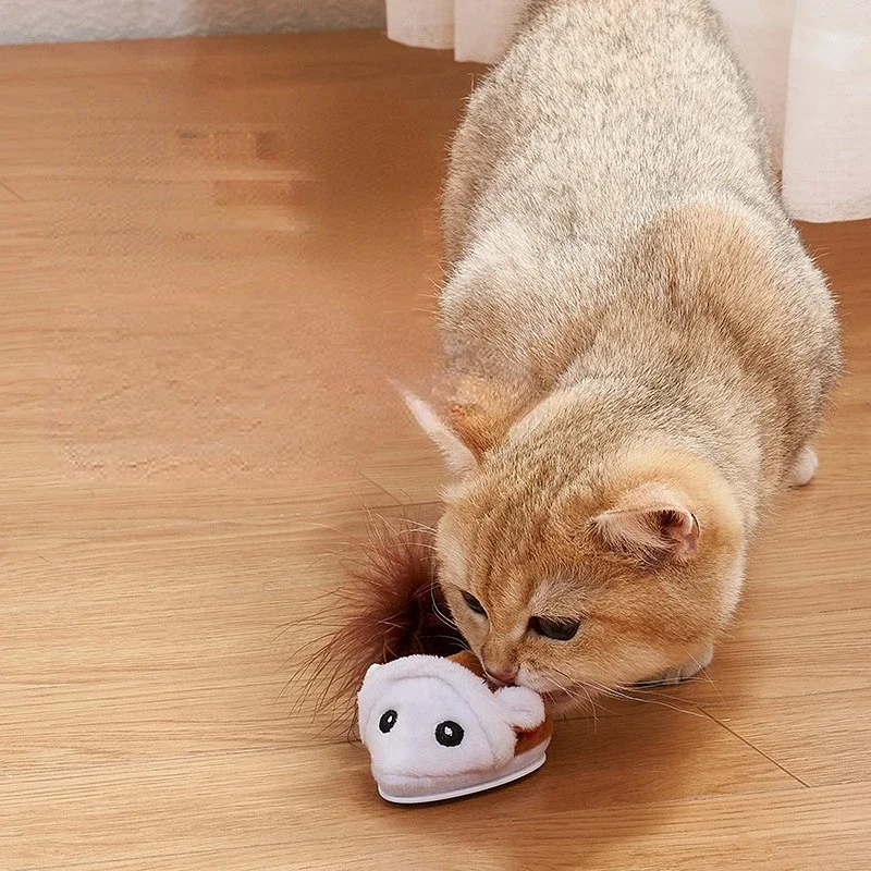 Smart Cat Toys Electric Mouse Automatic Rolling Ball Cat Interactive Toys Pet Cat Toys Indoor Play Cat Accessories