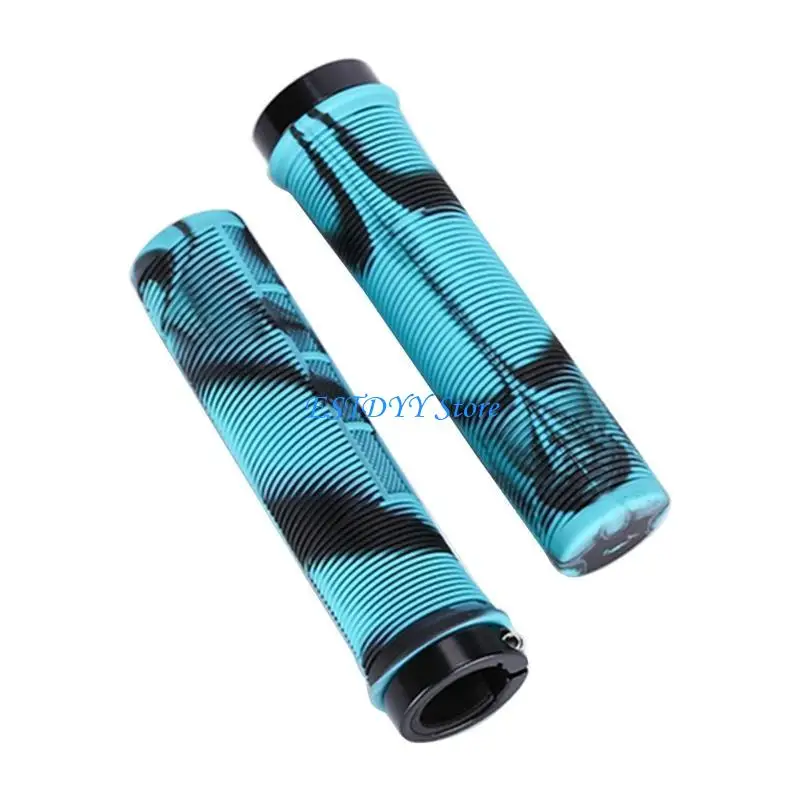 

G6DE TPR Handlebar Grips DeathGrip Bike Death Grip Single Locks-On Rings Grips for Enjoy Firm and Slip Resistant Grip