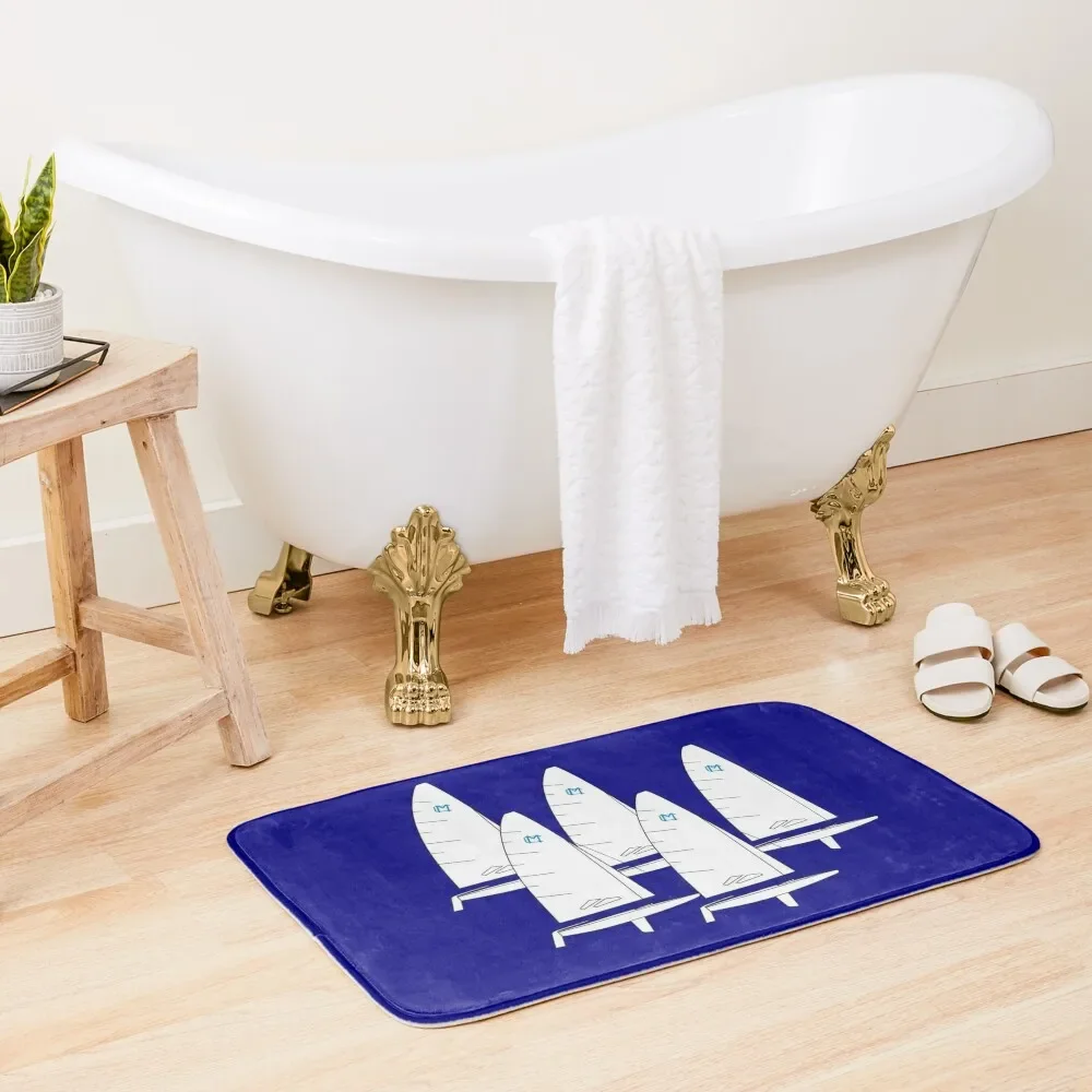 

MC Scow Sailboats Racing Bath Mat Bathroom Rugs Foot Bathroom Toilet Carpet Mat