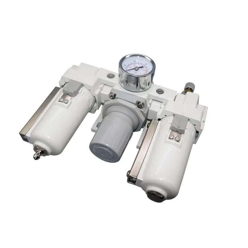 Three-in-one combined pneumatic air filter pressure reducing valve oil-water separation air source treatment device