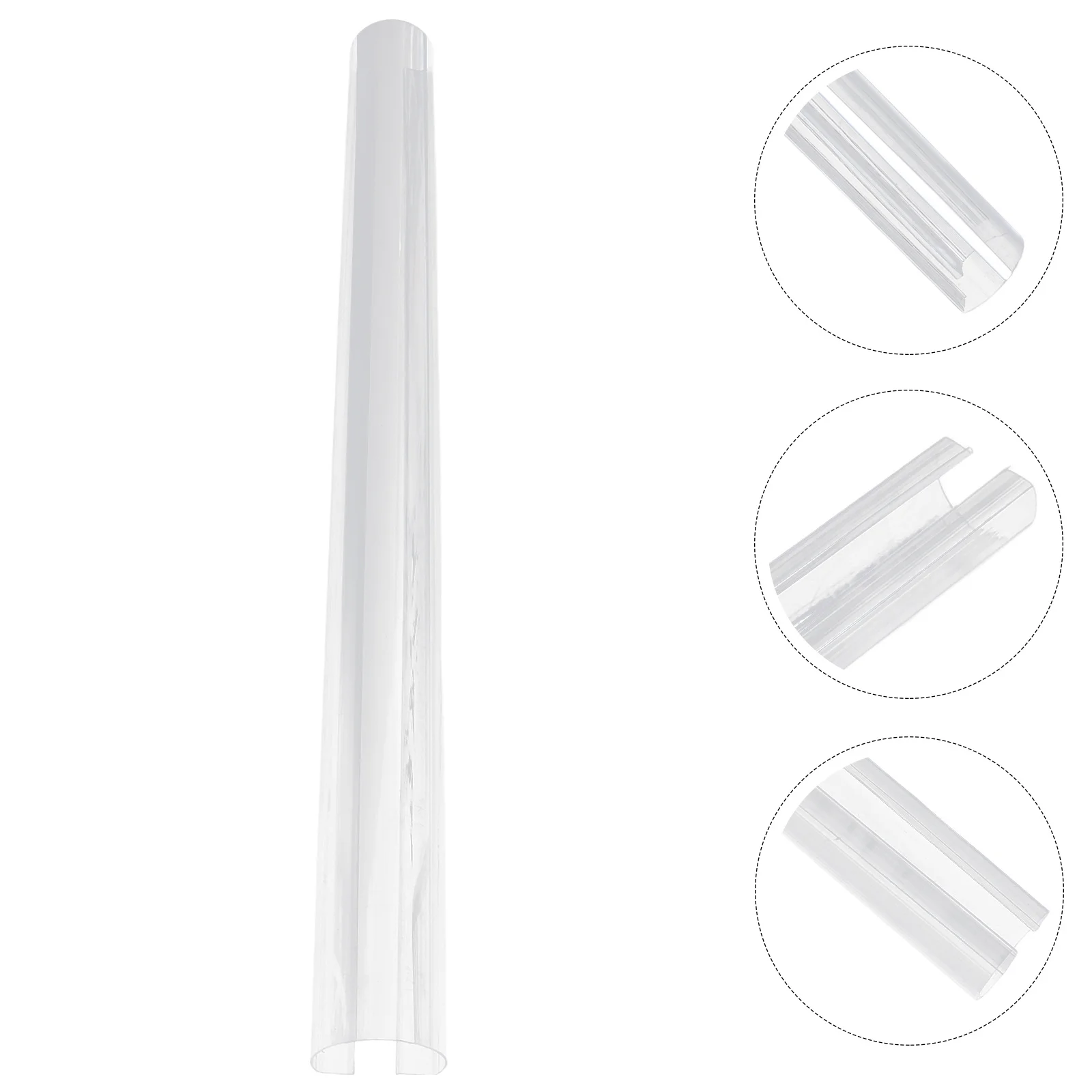

2pcs Explosionproof Ceiling Lamp Shade Acrylic Tube Light Cover Anti-Glare Diffuser For Pendant Lamp Office