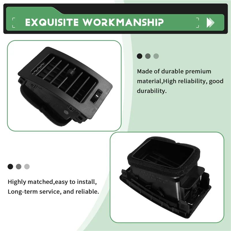 

ABXN-1 Set Interior Air-Conditioner Grill A/C Vent Grille Fortuner Accessories For Toyota Hilux Kun SR5 UTE 2005-2015