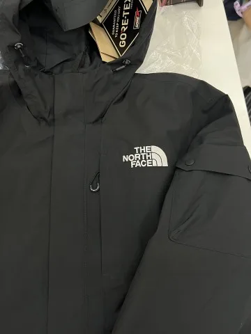 THE NORTH FACE Hooded Long Sleeve Windbreaker Solid Color Logo Embroidered Black Unisex Outdoor Ski Hiking