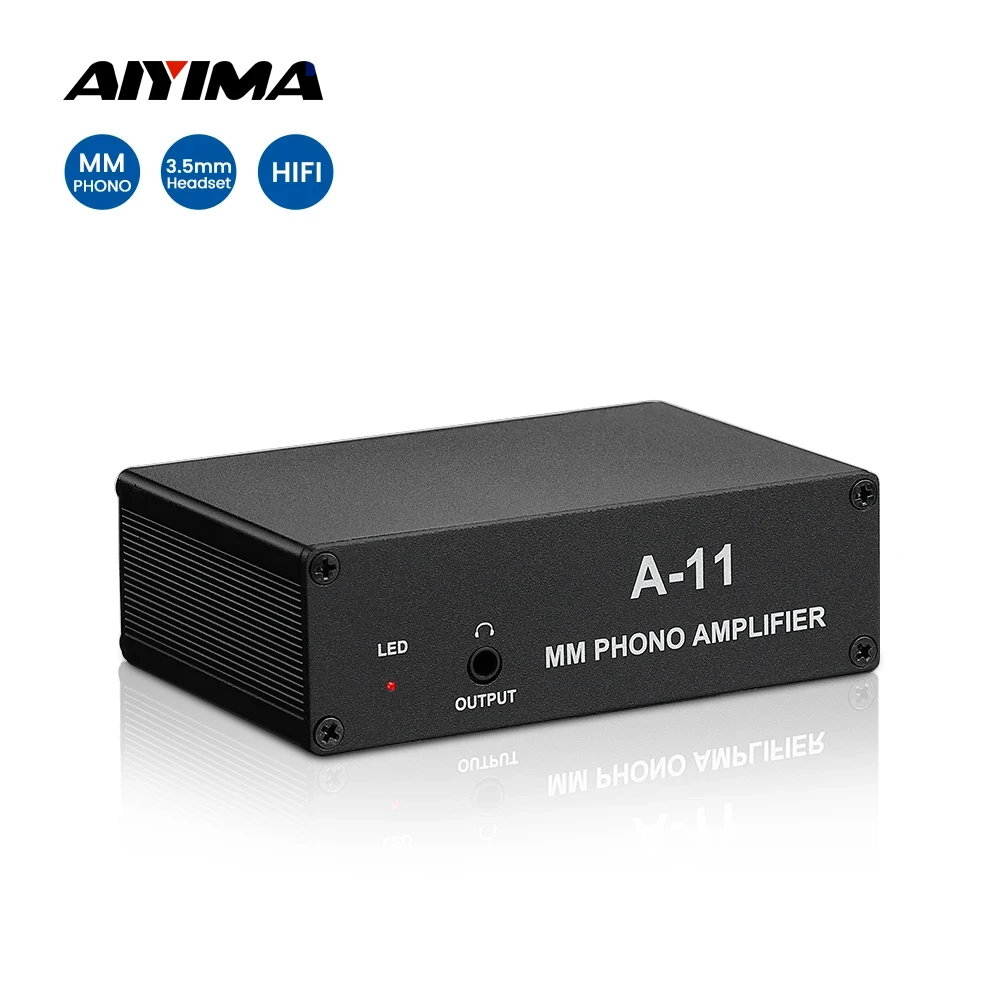 

AIYIMA HIFI RIAA Vinyl Preamplifier Headphone Amplifier MM Vinyl Phono Amplifier Preamp Phono Turntable Phonograph Preamplifier