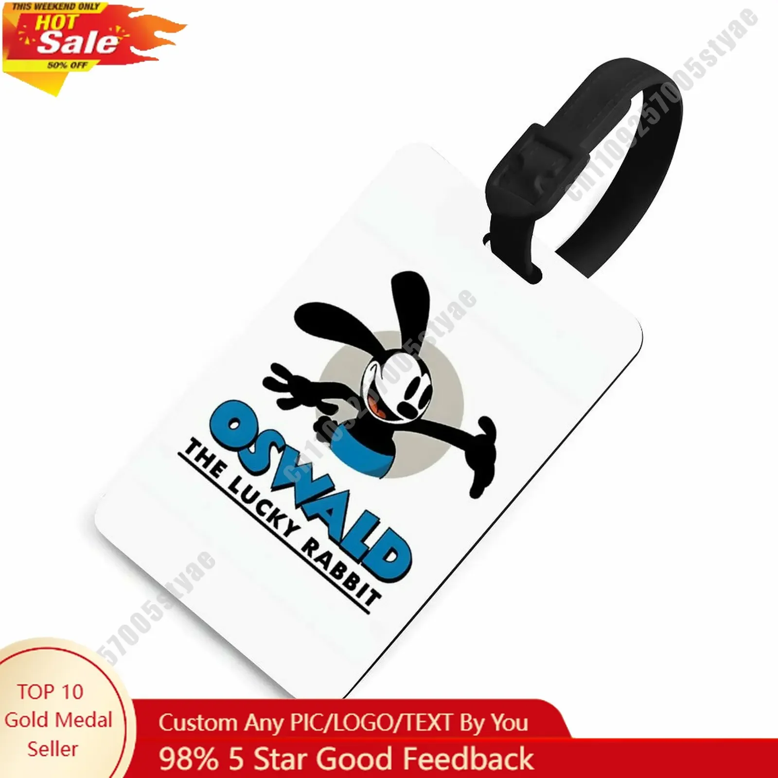 

Oswald Luggage Tags Disney Personalized Customized Your Name Phone Number Address Anti Loss Travel Essential Accessories