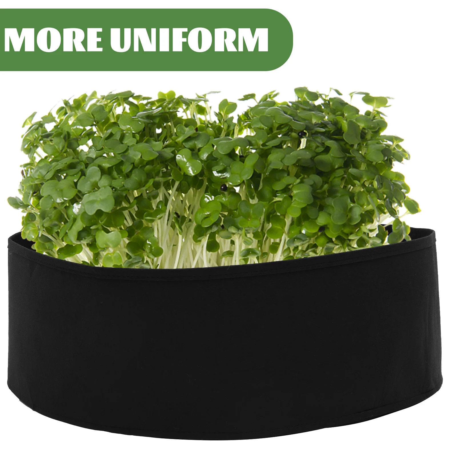 

2 Pcs Felt Planting Bags Moveable Container Containers Round Non-woven Vegetable Nursery Seedling