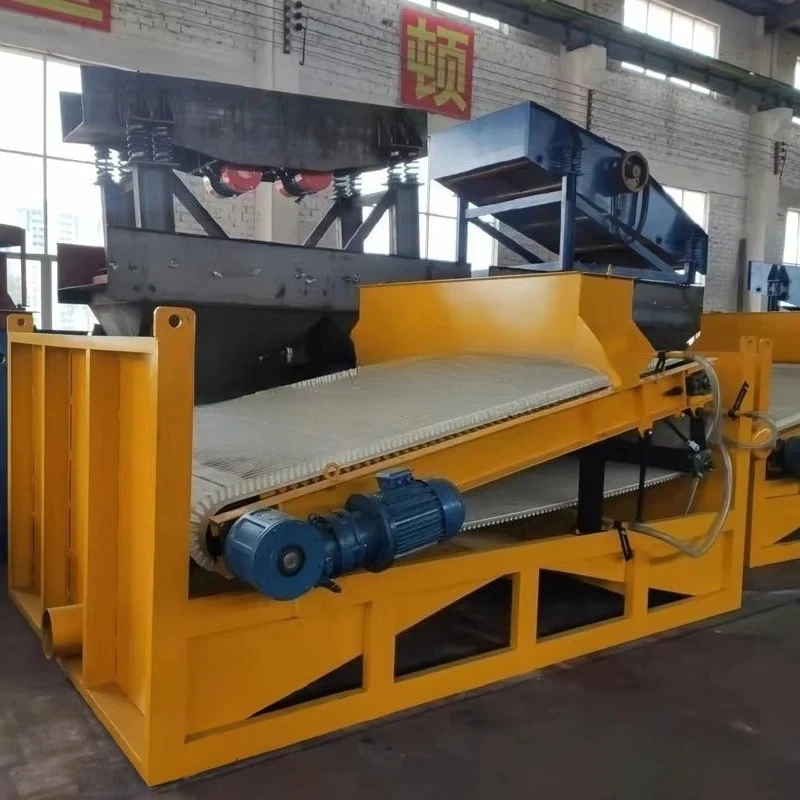 Modello caldo 2000*2500 1000*2000 MM Ad Alta Intensità di Sfumatura Ferro Rem ovale Cintura Bagnata Incline Piatto Magnete Magnetico Separatore per Minerale