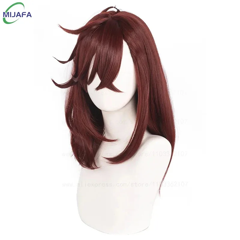 

CyHigh Quality Momo Ayase Косплей Парик Dandadan Косплей Коричневые Короткие Термостойкие Синтетические Волосы Аниме Парики + Кепка Для Парика