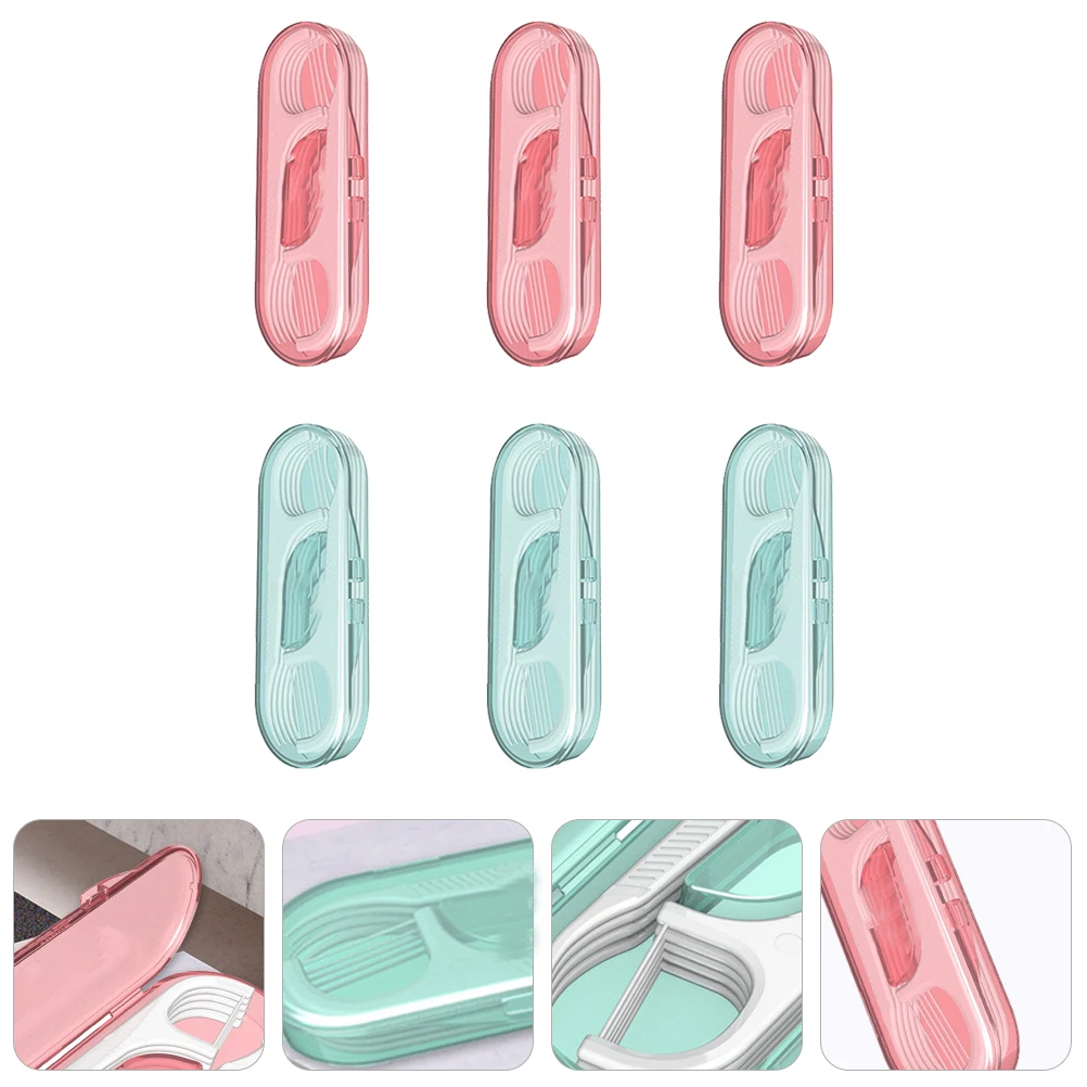 

60pcs Dental Floss Picks Teeth Cleaning Tools Thin Silk Wire Oral Care Tools Portable Floss Picks For Cleaner Teeth Gums