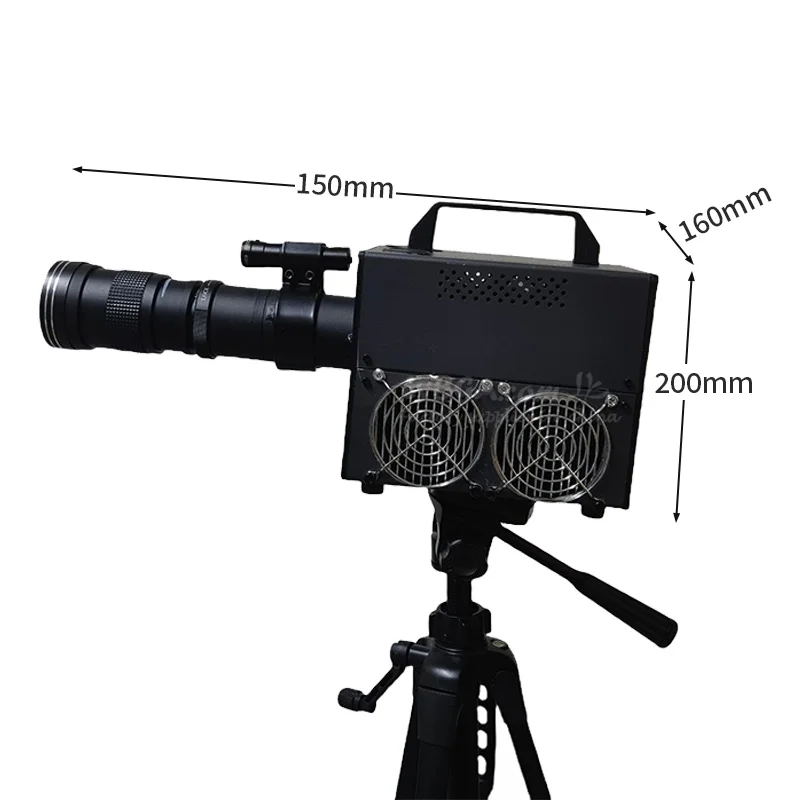 Campo di lavoro da 500 W 0-140 metri Macchine per la rimozione degli ostacoli laser Sorgente della pompa personalizzata Carta combustibile laser fai-da-te che brucia legno