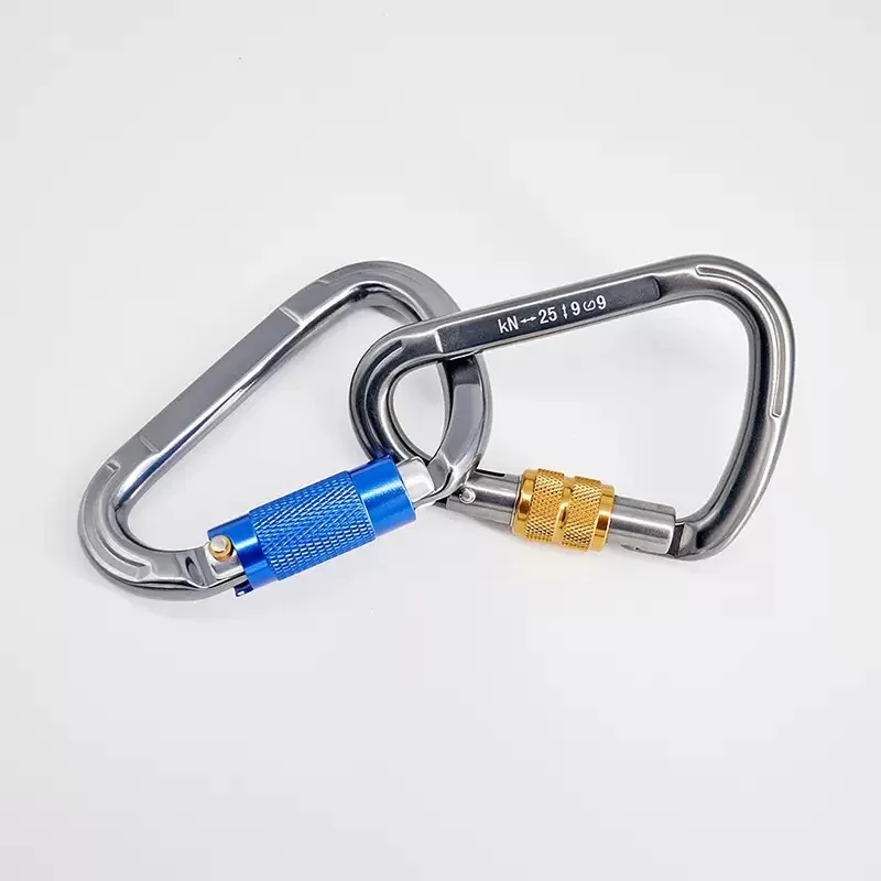 30kN Pear Shape Carabiner Light Alloy Quickdraw Outdoor Climbing Rescue Lock