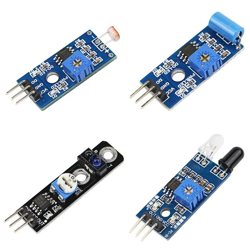 16 in 1 Raspberry Pi Sensors Module Kit Temperature and Humidity Sensor 16 Kinds of Sensors Module for Arduino UNO R3 Raspberry