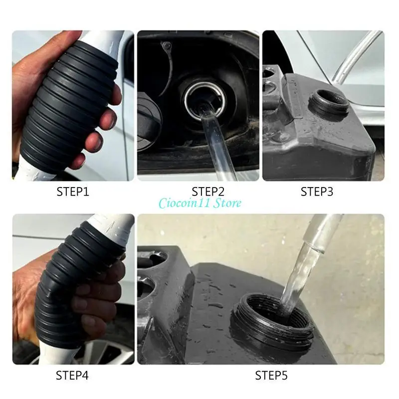 Y1UB Portable Car Truck Hand Pump Oil Diesels Transfer Sucker Manual Siphon Suction Tube Water Auto Accessories