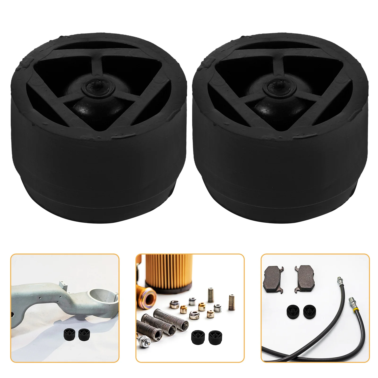 

10Pcs Engine Cover Mounting Grommets Hood Bumper Stop Rubber Black Auto Engine Protection Cushion Noise Vibration Reduction