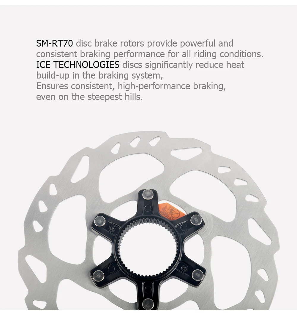 Shimano SM RT70 160mm Center Lock Rotor Ice Technologies MTB Record Mountainbike Discs RT70-S Fahrrad Disk Radfahren Teil – Detail 10