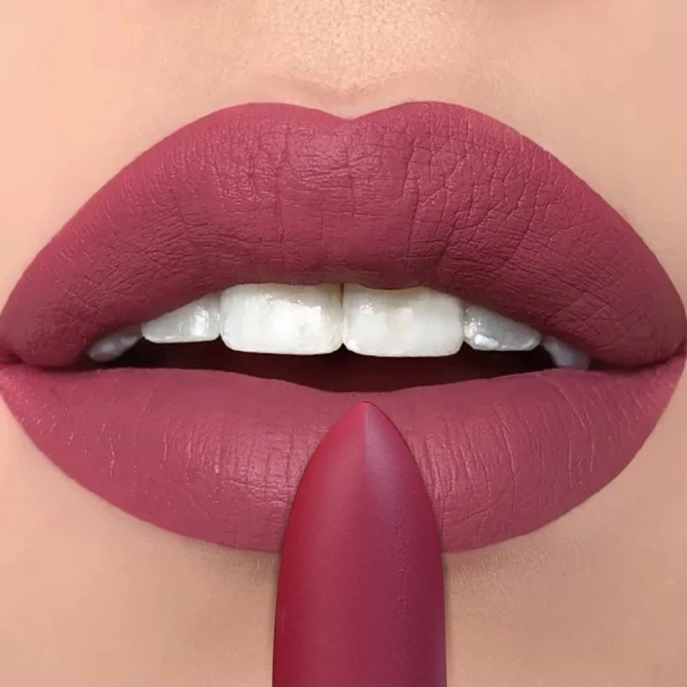 Sexy matte Lippenstift wasserdicht lang anhaltende Farb wiedergabe Antihaft-Tasse Samt feuchtigkeit spendende Lip gloss Frau Make-up Kosmetik