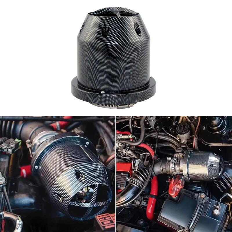 

Universal 76mm High Flow Mushroom Head Air Filter - Sports Air Intake Kit for Car Modification Accessories