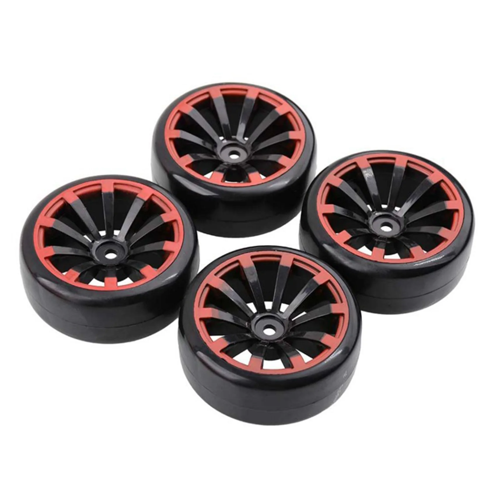 4Pcs 1/10 12mm Hex Tyres Wheel Rims Road Drift Racing Car for HPI HSP RC 1:10 on Road Racing Car Upgrade A