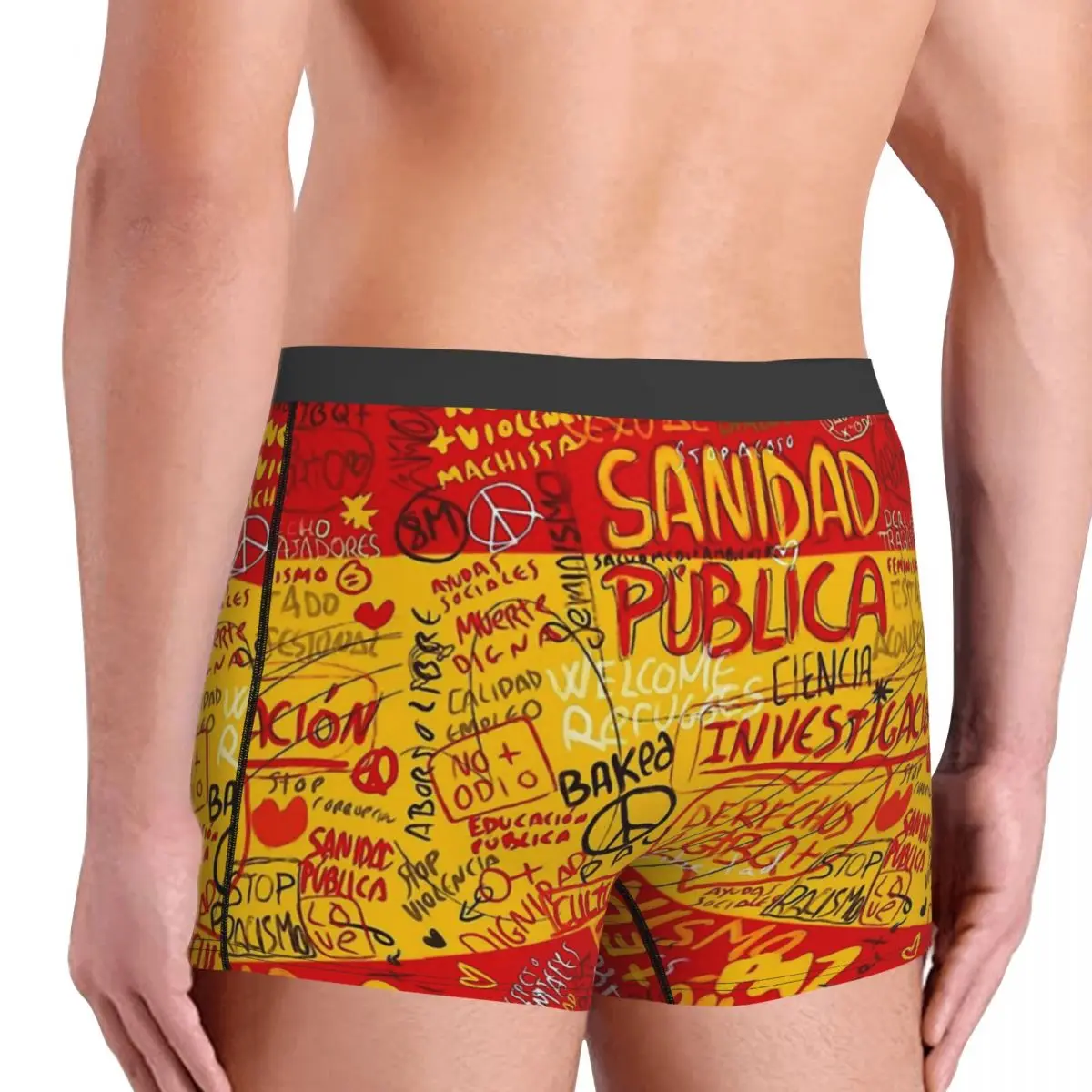 Spain Flag Spain Flag Is This Is Also My Flag. Underpants Homme Panties Male Underwear Print Couple Sexy Set Calecon