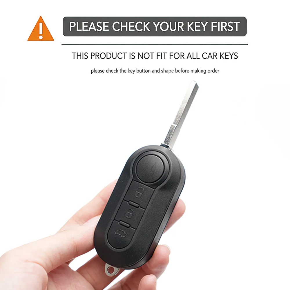 3 Buttons Silicone Car Remote Key Case Cover Shell Holder For Fiat Abarth 500 595 124 Spider Ducato Panda Tipo Bravo Accessories view 5
