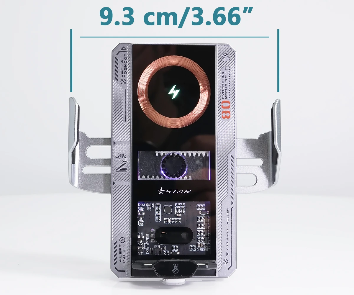 Auto Drahtlose Ladegerät Magnetische Auto Auto Halter Telefon Halterung Für Samsung iPhone Xiaomi Infrarot Induktion 66W Schnelle Ladestation – Detail 17