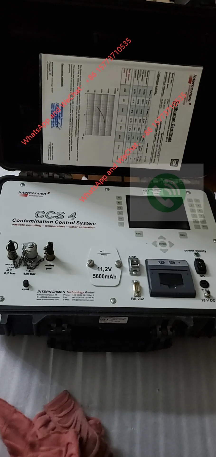 CCS4 Oil Cleanliness Analyzer (Internormen)