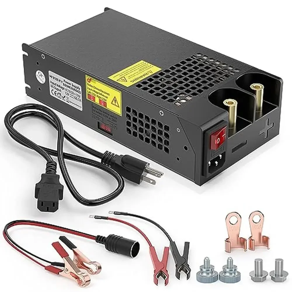 

800W 66.7A Power Supply Adapter 12V DC Converter LED Strip RV Radio Car Stereos Boat Camper CCTV Medical Device UL Certified