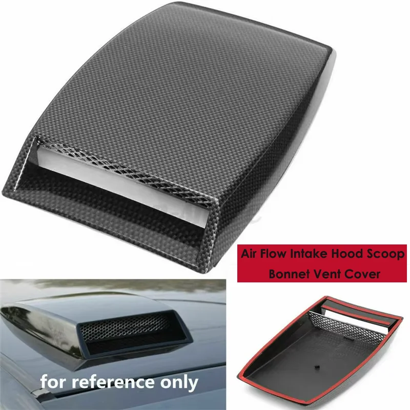 Universal Car Styling Air Flow Intake Hood Scoop Vent Bonnet Sticker Decorative Covers Center Side Air Outlet Hood Accessories