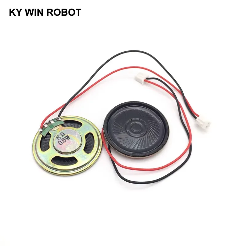 

2pcs New Ultra-thin speaker 8 ohms 0.5 watt 0.5W 8R speaker Diameter 40MM 4CM thickness 5MM with PH2.54 terminal wire length 15C