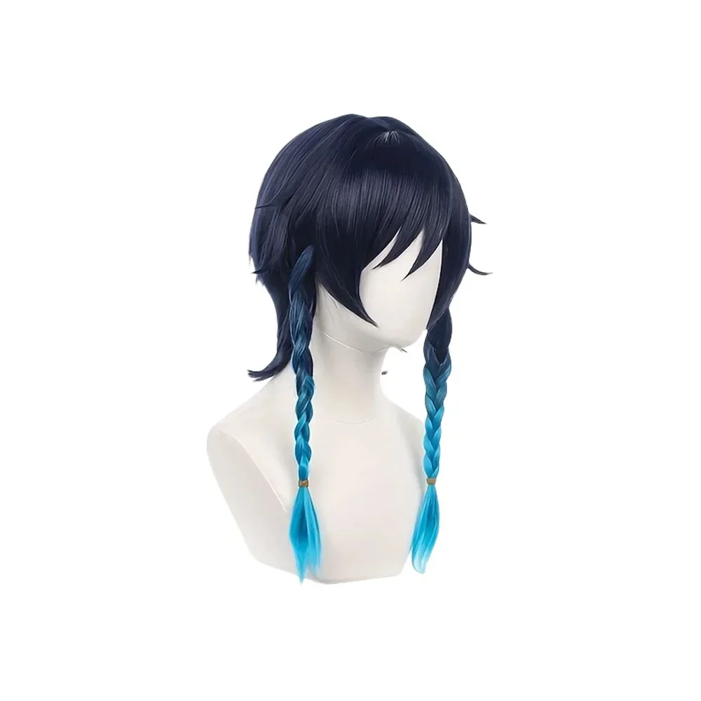 Venti Wig Genshin Impact Cosplay Wig Anime Cosplay Hair Synthetic Heat Resistant Hair Venti Cosplay