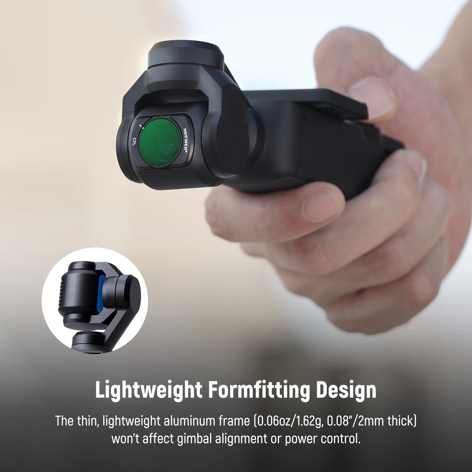 Neewer Magnetisches Nd-Filter-Set für DJI Osmo Pocket 3/4 Objektivfilter HD Mehrfach Beschichtetes Optisches Glas Gimbal-Kamera-Zubehör – Detail 5