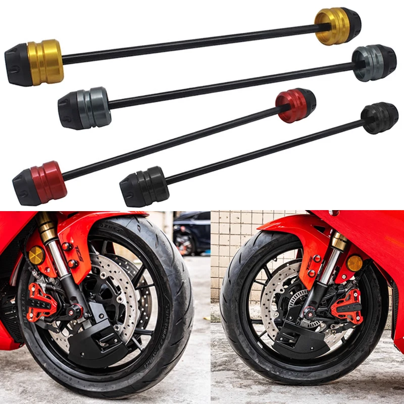 

Motorcycle Front Fork Crash Bobbins Delrin Slider Kit For QJmoto QJ SRK 421/450/550/550S/600/600RS/800/921 Impact Protection