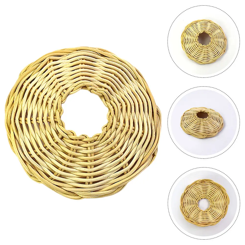 

Плетеный абажур из ротанга для подвесного светильника, в деревенском стиле, для дома, ресторана, отеля, потолочный абажур