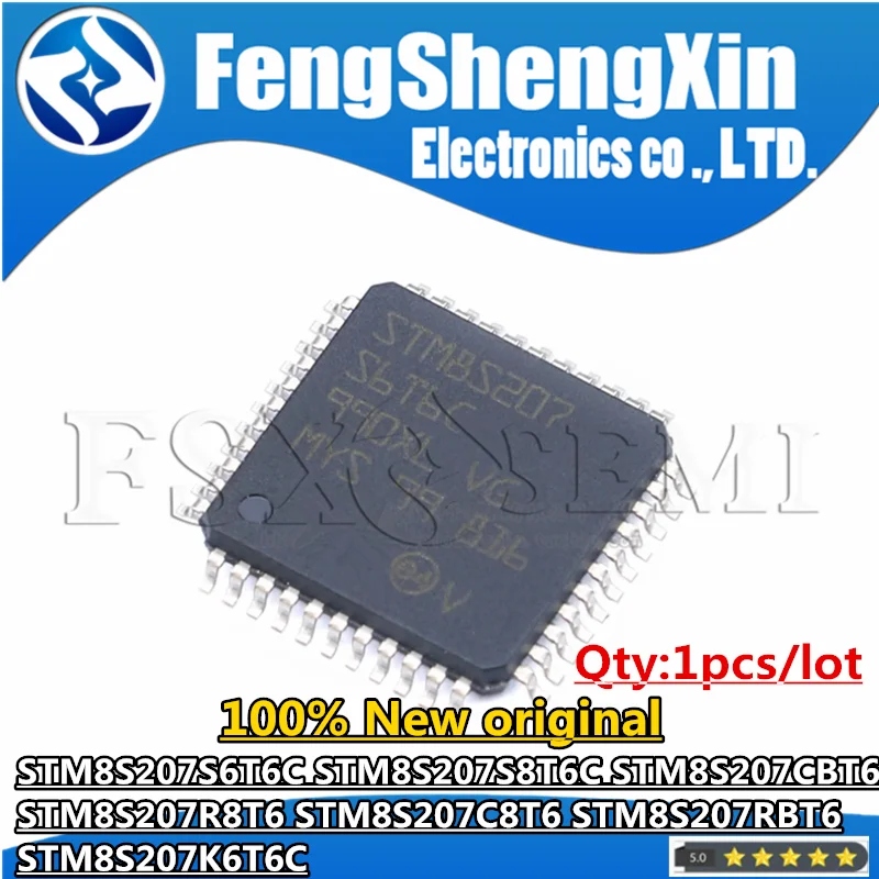 1pcs 100% New STM8S207S6T6C STM8S207S8T6C STM8S207CBT6 STM8S207R8T6 STM8S207C8T6 STM8S207RBT6 STM8S207K6T6C Chips