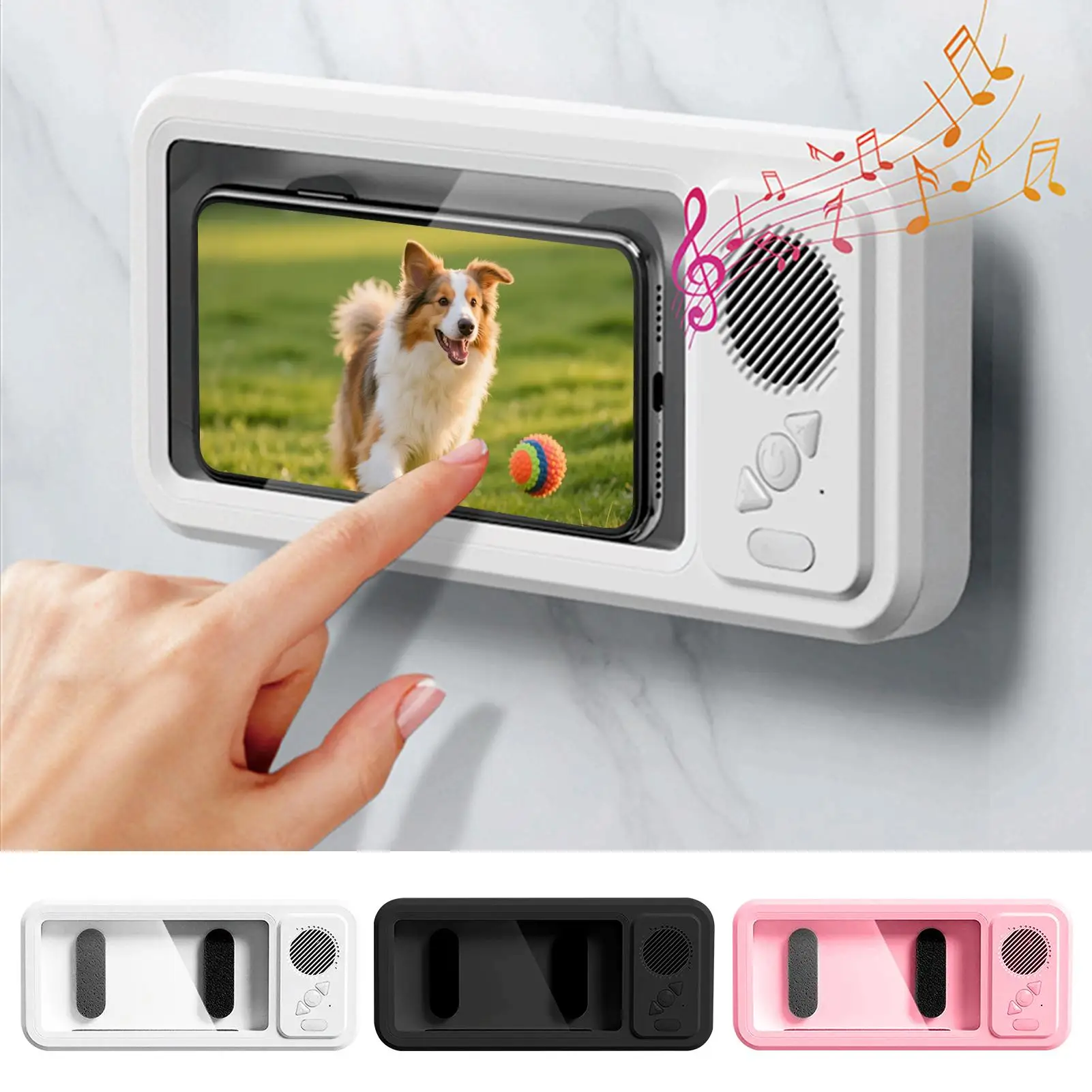 

360 Rotation Waterproof and Anti-fog Mobile Phone Case for Bathroom Shower Phone Holder Waterproof Can Be Touched Shower Phone
