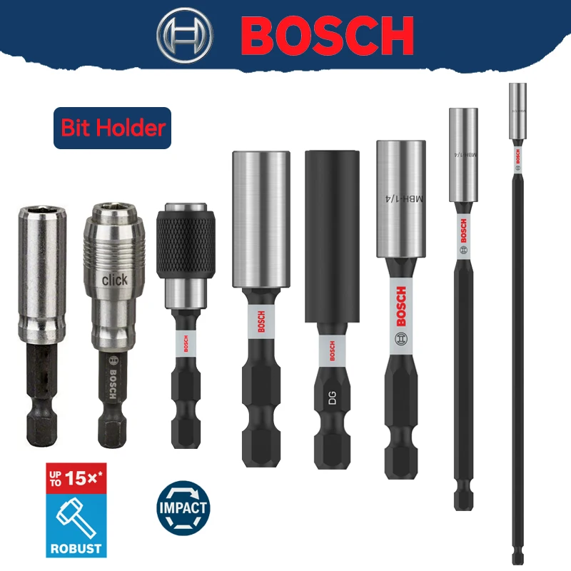 BOSCH Bit Holder Set 1/4